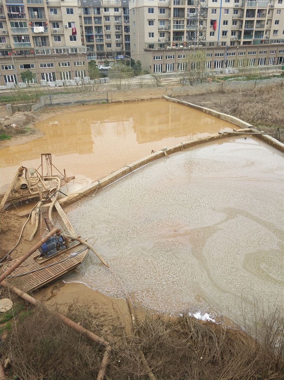 清河沉淀池淤泥清理-厂区废水池淤泥清淤